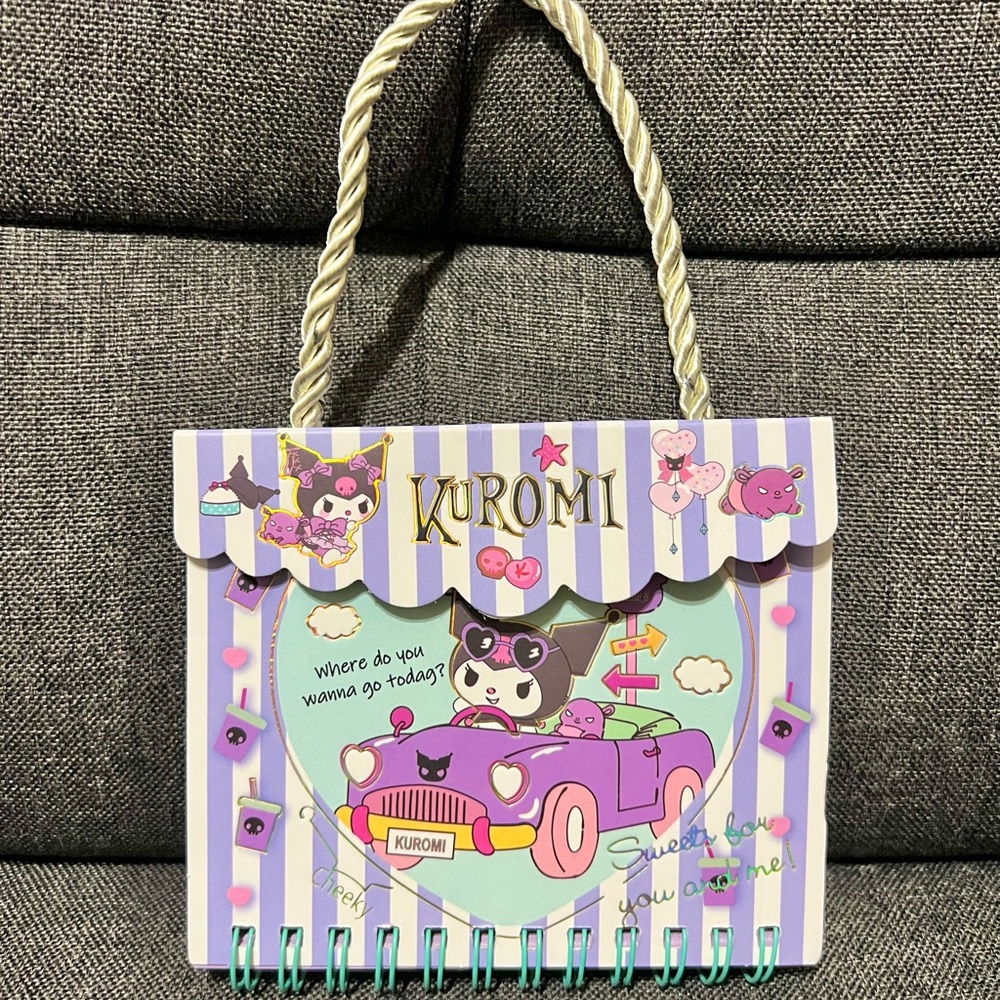 Kuromi Handbag Notebook
